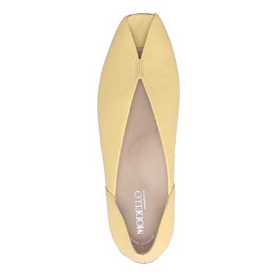 モデロ MODELLO 「リカバリーインソール」搭載で指圧効果により血行を115％促進。Recoveryオープンパンプス　DML8828R YELLOW 23.0