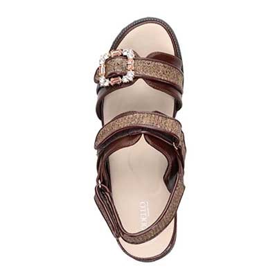 モデロ MODELLO 「リカバリーインソール」搭載で指圧効果により血行を115％促進。Recoveryエレガンスカジュアルサンダル　DML8830R D-BROWN M　(23.0～23.5)