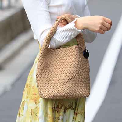 モデロ MODELLO 艶のあるメッシュ素材の大人アイテム メッシュバッグ　DMLB111 D-BROWN FREE