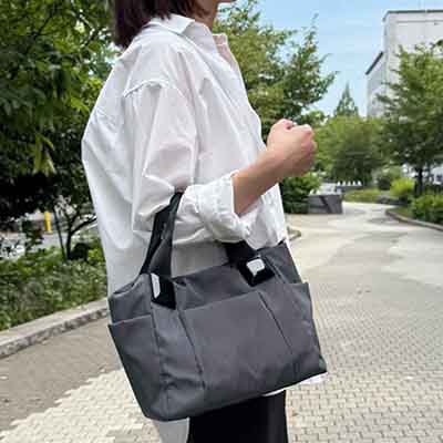 モデロ MODELLO　軽量ナイロン 2WAY マルチポケットトートバッグ　DMLB116 GRAY FREE