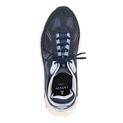 ランバンオンブルー LANVIN en Bleu 「Recovery Shiatsu Insole」搭載で指圧効果により血行をよくする。100周年記念モデルのアーバンエッジスニーカー EB3035XR NAVY 25.0