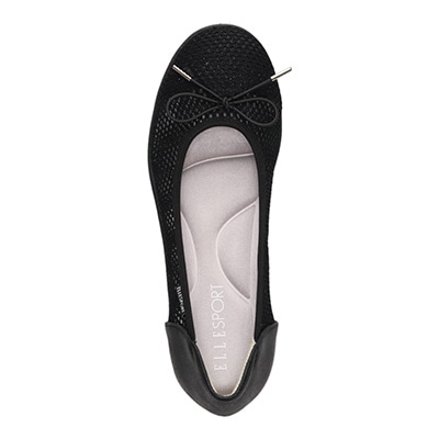 エル スポーツ ELLESPORT カジュアル軽量バレエシューズ ESP12503C BLACK-TX 23.0