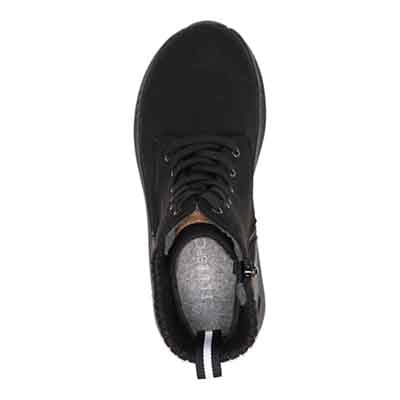 エル スポーツ ELLESPORT 撥水スエード調　レースアップブーツ  ESP12585 D-BROWN 23.0