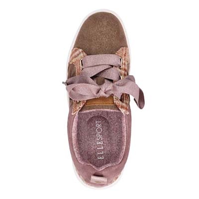 エル スポーツ ELLE SPORT スタイルアップリボンインヒールスニーカー　ESP12586V PINK/C 23.0