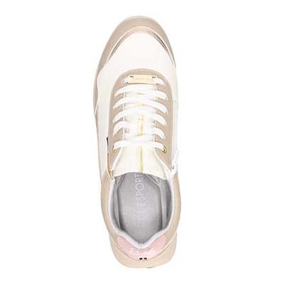 【撥水仕様】エル スポーツ ELLE SPORT 防水・防滑スニーカー　ESP12587V BEIGE/C 23.0