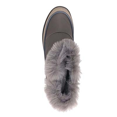 【防水仕様】エル スポーツ ELLESPORT BLACK LABELシリーズ　ファー付きブーツ　ESP12589 GRAY 23.0