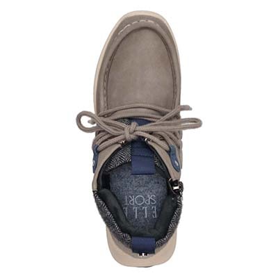 【4cm4時間防水設計】エル スポーツ ELLESPORT BLACK LABELシリーズ　レースアップカジュアルブーツ　ESP12590 GRAY2 23.0