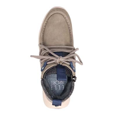 【4cm4時間防水設計】エル スポーツ ELLESPORT BLACK LABELシリーズ　レースアップカジュアルブーツ　ESP12590 GRAY 23.0