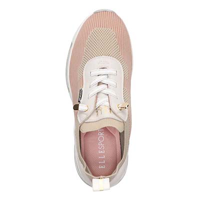 エル スポーツ ELLESPORT ニットスニーカー　ESP12593 BEIGE 23.0