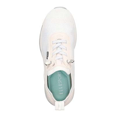 エル スポーツ ELLESPORT ニットスニーカー　ESP12593 WHITE 23