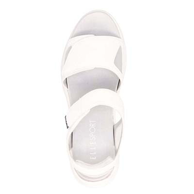 エル スポーツ ELLESPORT ベルクロサンダル　ESP12597 WHITE 23.0