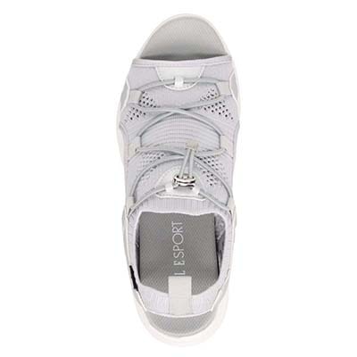 エル スポーツ ELLESPORT メッシュデザインニットサンダル　ESP12598 GRAY 23.0