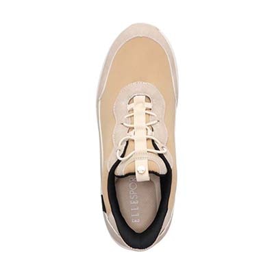 エル スポーツ ELLESPORT クイックフィットエアソールスニーカー　ESP12599 BEIGE 23.0