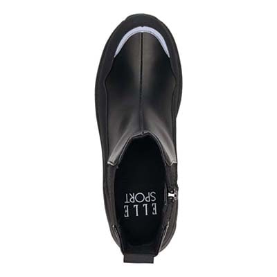 【4cm4時間防水設計】エル スポーツ ELLESPORT エアソールサイドゴアブーツ　ESP12600 BLACK 23.0