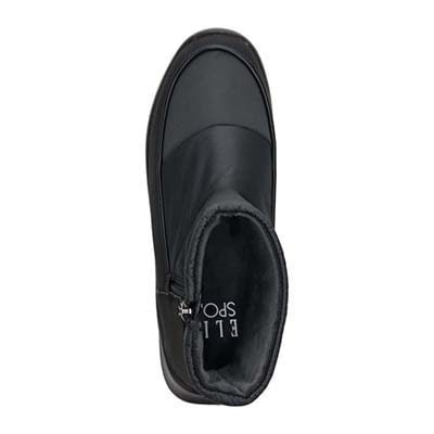 【3.5cm4時間防水設計】エル スポーツ ELLESPORT スッキリとしたラストが特徴 ナイロンブーツ　ESP12603 BLACK 23.0