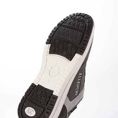 【4cm4時間防水設計】エル スポーツ ELLESPORT　厚底クイックフィットスニーカー     ESP12606 GRAY-NUBUK 23.0