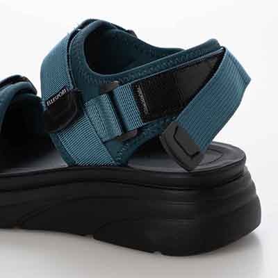 エル スポーツ ELLESPORT 　2本ベルト厚底スポーツサンダル　ESP12607 BLUE M（23～23.5ｃｍ）