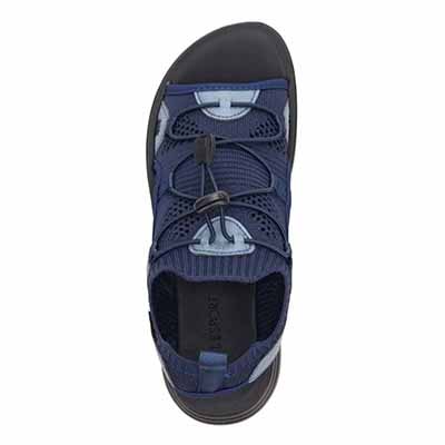 エル スポーツ ELLESPORT 　レースアップニット厚底スポーツサンダル　ESP12608 NAVY M（23～23.5ｃｍ）