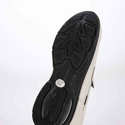 【4cm4時間防水設計】エル スポーツ ELLESPORT クイックフィットスニーカーソールローファー ESP12612 IVORY 23.0