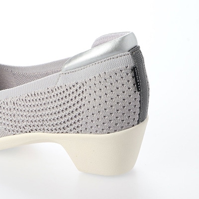 エル スポーツ ELLESPORT 軽量ニットウエッジオープントゥシューズ ESP12714 BEIGE 23.0