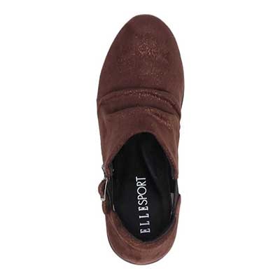 エル スポーツ ELLESPORT 軽量ウェッジアンクルシューズ ESP12721 D-BROWN-M 23.0