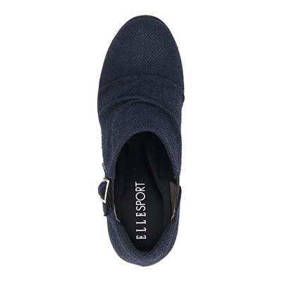エル スポーツ ELLESPORT 軽量ウェッジアンクルシューズ ESP12721 D-NAVY-Tex 23.0