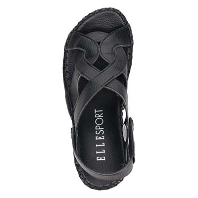 エル スポーツ ELLESPORT 2WAYウェッジサンダル　ESP12738 BLACK 23.0