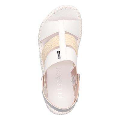 エル スポーツ ELLESPORT 2WAYウェッジサンダル　ESP12739 WHITE/C 23.0