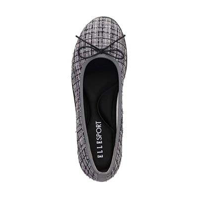 エル スポーツ ELLESPORT バレエシューズ  ESP14501 GRAY-TX 23.0
