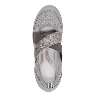 エル スポーツ ELLESPORT クロスベルトバレエシューズ　ESP14502 GRAY 23.0