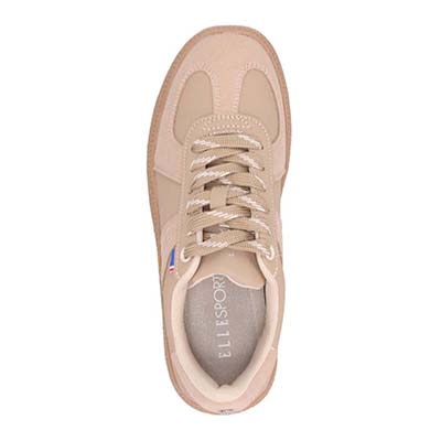 エル スポーツ ELLESPORT ジャーマントレーナースニーカー　ESP14508 BEIGE 23.0