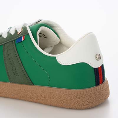 エル スポーツ ELLESPORT ジャーマントレーナースニーカー　ESP14508 GREEN 23.0