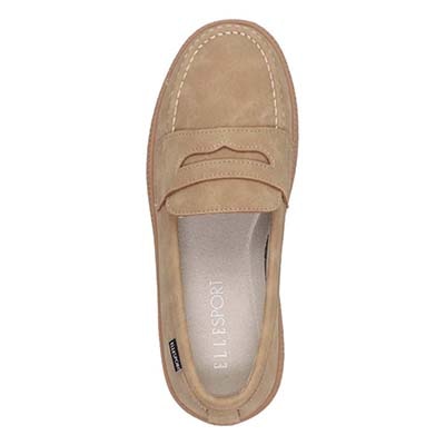 【ユニセックス】エル スポーツ ELLESPORT　オンオフ兼用！歩きやすさを追求したローファースニーカー　ESP14509 BEIGE 23.0