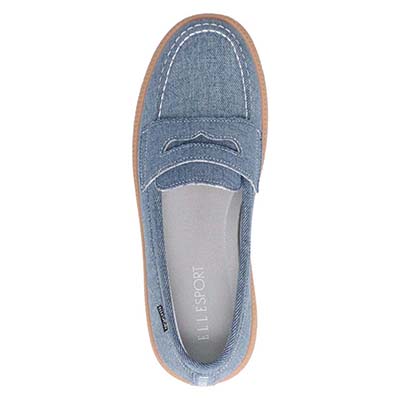 エル スポーツ ELLESPORT　オンオフ兼用！歩きやすさを追求したローファースニーカー　ESP14509 NAVY-TX 23.0