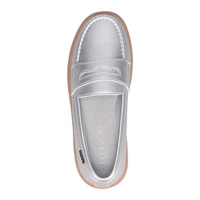 エル スポーツ ELLESPORT　オンオフ兼用！歩きやすさを追求したローファースニーカー　ESP14509 SILVER 23.0