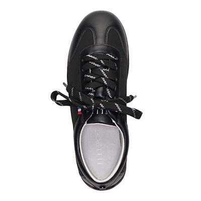 エル スポーツ ELLESPORT ドライビングレースアップスニーカー BLACK-TX 23.0