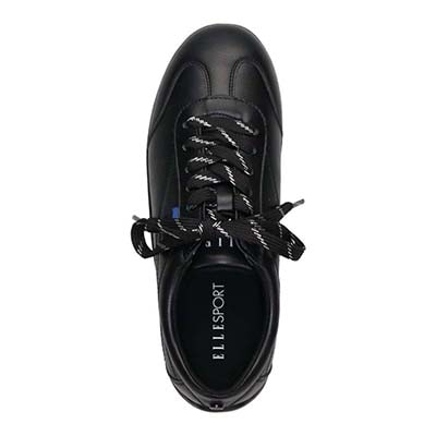 エル スポーツ ELLESPORT ドライビングレースアップスニーカー BLACK 23.0