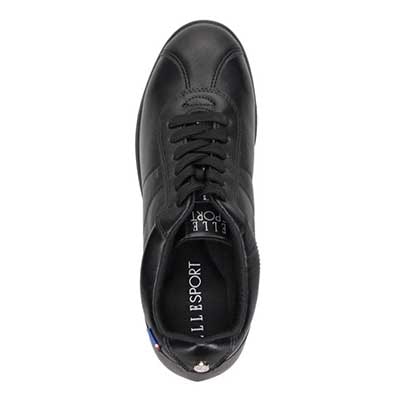 エル スポーツ ELLESPORT レースアップウェッジスニーカー　ESP14707 BLACK 23.0