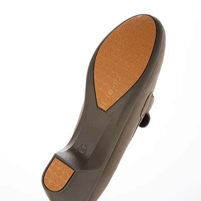 エル スポーツ ELLESPORT  ウェッジヒールで歩きやすい♪足馴染み抜群のソフトストレッチ素材  ビットローファー　ESP14710 OAK-SILKY 23.0