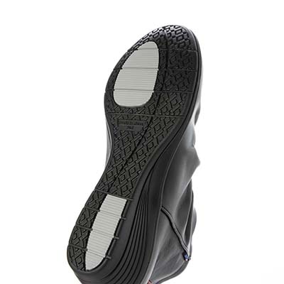 エル スポーツ ELLESPORT  軽くて歩きやすい、スエード調素材のエレガントな一足  軽量ウェッジショートブーツ　ESP14711 BLACK 23.0