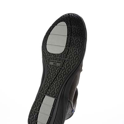 エル スポーツ ELLESPORT  軽くて歩きやすい、スエード調素材のエレガントな一足  軽量ウェッジショートブーツ　ESP14711 GRAY-TX 23.0