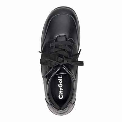 シティ ゴルフ City Golf  すっと履けるワンタッチレースアップシューズ  GFL1525 BLACK 23.0