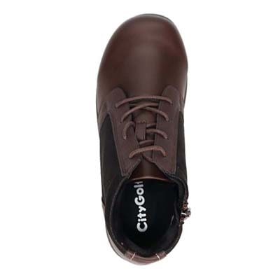 【撥水仕様】シティ ゴルフ City Golf 軽量カジュアルショートブーツ　GFL1526 D-BROWN 23.0