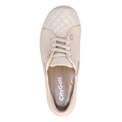 シティ ゴルフ City Golf 本格的なプラット製法 ゆったりとした足入れ カジュアルシューズ  GFL20105 IVORY/C 23.0