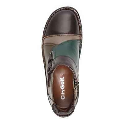 シティ ゴルフ City Golf  ゆったり足入れ アウトステッチ製法 カジュアルブーツ　GFL20128 OAK 23.0