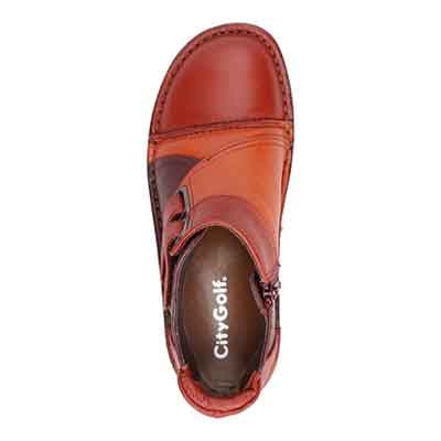 シティ ゴルフ City Golf  ゆったり足入れ アウトステッチ製法 カジュアルブーツ　GFL20128 OAK 23.0