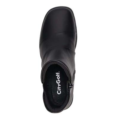 【撥水】シティ ゴルフ City Golf  プラット製法 カジュアルショートブーツ　GFL20138 BLACK 23.0