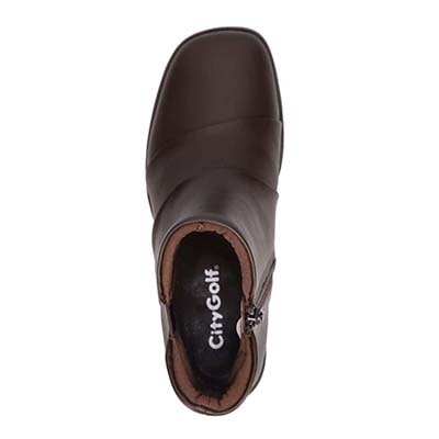 【撥水】シティ ゴルフ City Golf  プラット製法 カジュアルショートブーツ　GFL20138 BLACK 23.0