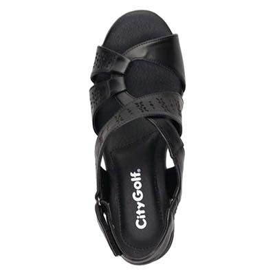 シティ ゴルフ City Golf  爽やかなサマーサンダル　GFL20143 BLACK M　(23.0～23.5)