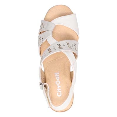 シティ ゴルフ City Golf  爽やかなサマーサンダル　GFL20143 SILVER/C M　(23.0～23.5)